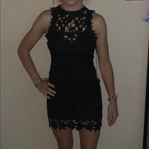 Black cotton candy LA dress